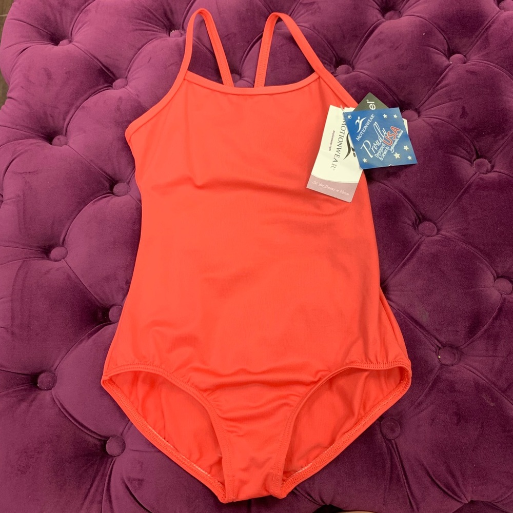 NWT Camisole leotard in coral